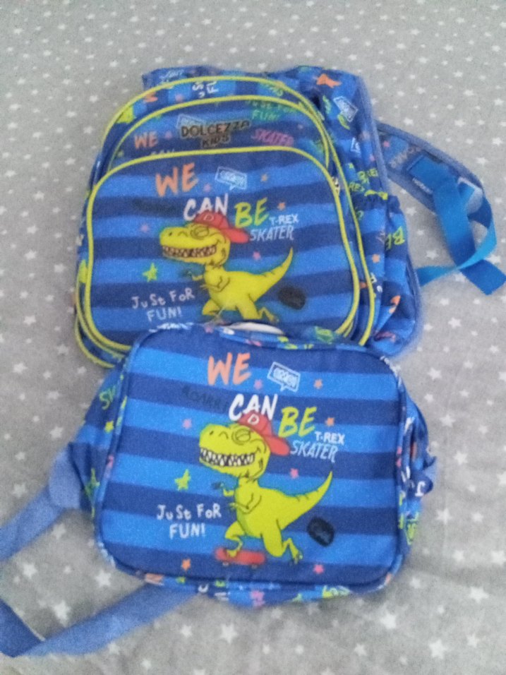 Renkli Mavi Çocuk Okul Çantası - Görsel 3