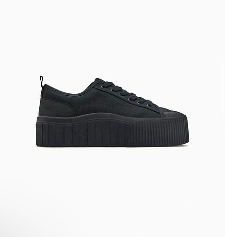 Zara ZARA DÜZ PLATFORM SİYAH AYAKKABI