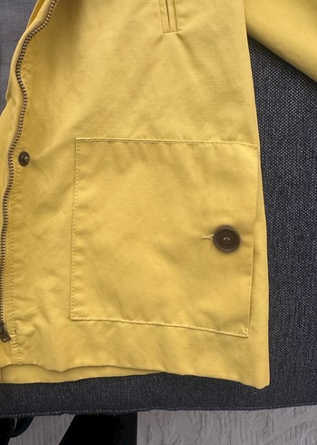 Sarı Kapüşonlu kız çocuk Yağmurluk 6-7 yaş - Görsel 5