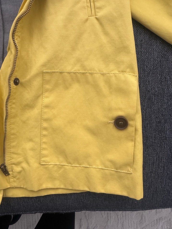 Sarı Kapüşonlu kız çocuk Yağmurluk 6-7 yaş - Görsel 5