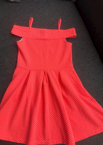 Askılı Kız çocuk Elbisesi 6-7 yaş - Görsel 3