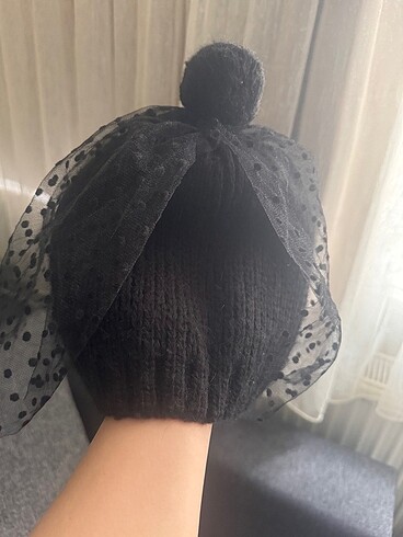 5-8 Yaş, 22 cm Beden siyah Renk Şapka