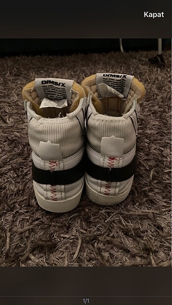 37,5 Beden beyaz Renk nike blazer jumbo