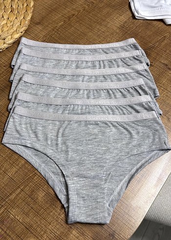 s Beden gri Renk Gri Kadın Külot 5'li Paket