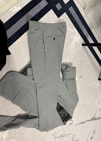 46 Beden gri Renk Gri Regular Fit Erkek Takım Elbise