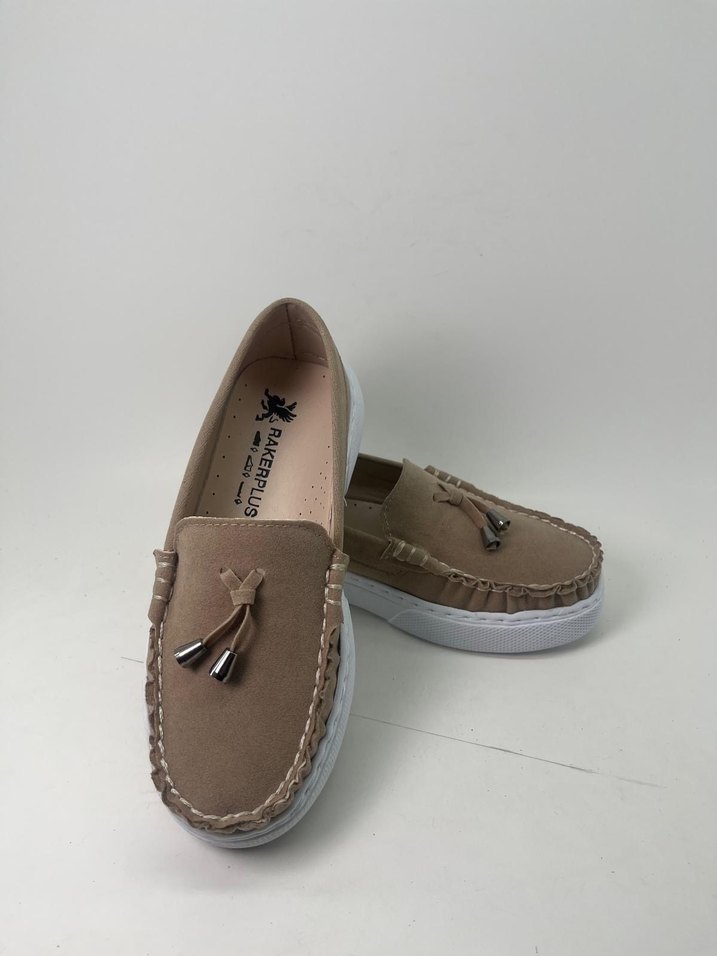 Bej Loafer Ayakkabı - Ekstra Hafif - Görsel 2