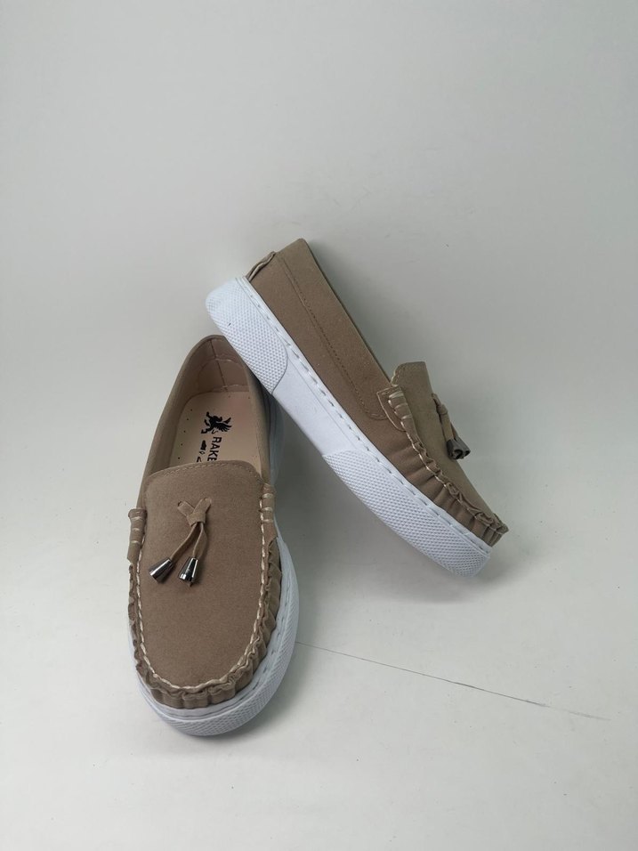 Bej Loafer Ayakkabı - Ekstra Hafif - Görsel 4