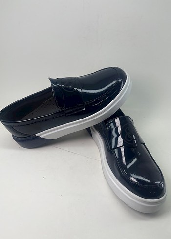 Erkek Parlak Lacivert Klasik Ayakkabı - Görsel 3