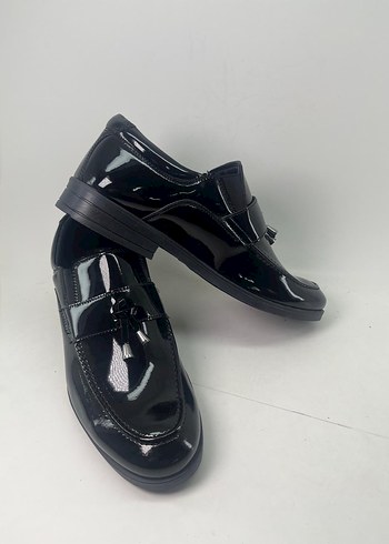 Siyah Rugan Klasik Çocuk Ayakkabısı - Görsel 2