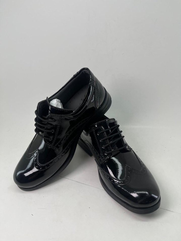 Siyah Parlak Erkek Klasik Ayakkabı - Görsel 4