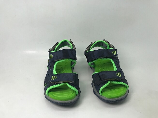 Lacivert yeşil sandalet
