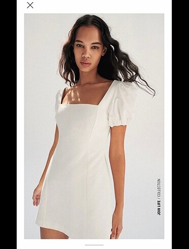 Zara keten karışımlı elbise