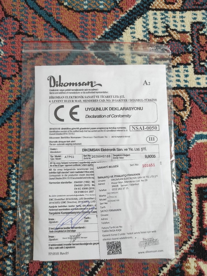 dikomsan atp Tartı Terazi - Görsel 3