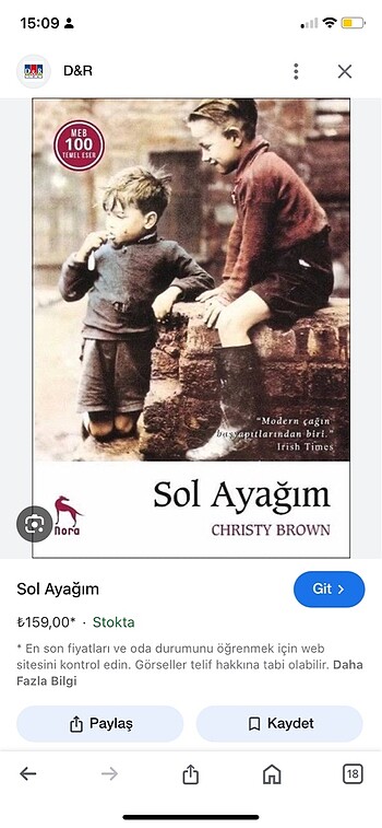 VE DAĞLAR YANKILANDI / Sol Ayağım