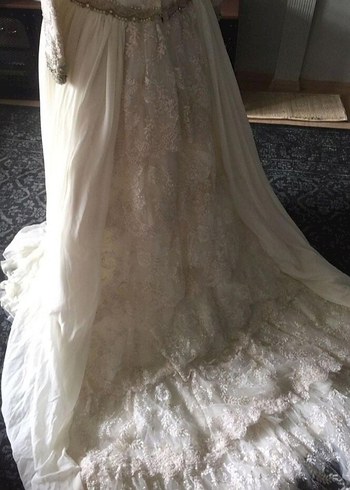 Antika vintage Fransız gelinlik - Görsel 11