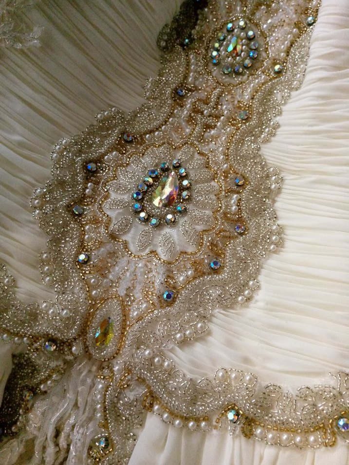 Antika vintage Fransız gelinlik - Görsel 3