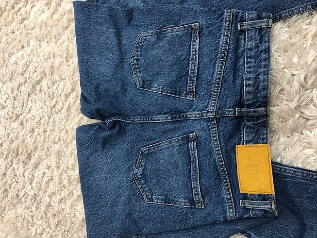36 Beden mavi Renk Zara kot pantolon