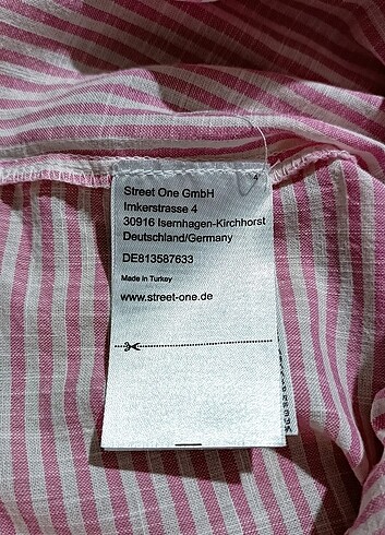 Pembe Beyaz Çizgili Gömlek - Görsel 5