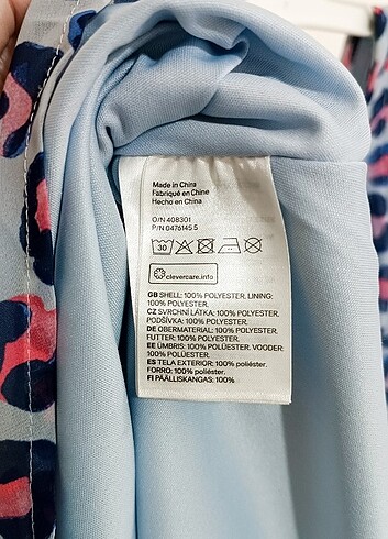 Kız Çocuk Mavi Desenli Elbise - Görsel 6