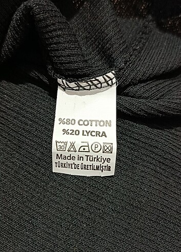 Siyah Kısa Kollu Crop Tişört - Görsel 4