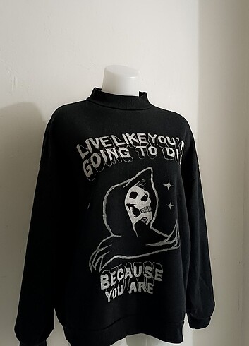 Gotik Punk Sweatshirt - Görsel 3