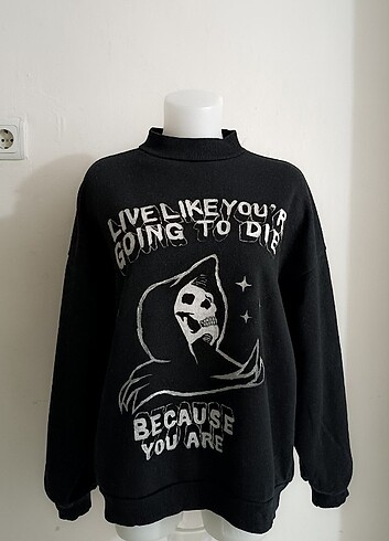 Gotik Punk Sweatshirt - Görsel 2