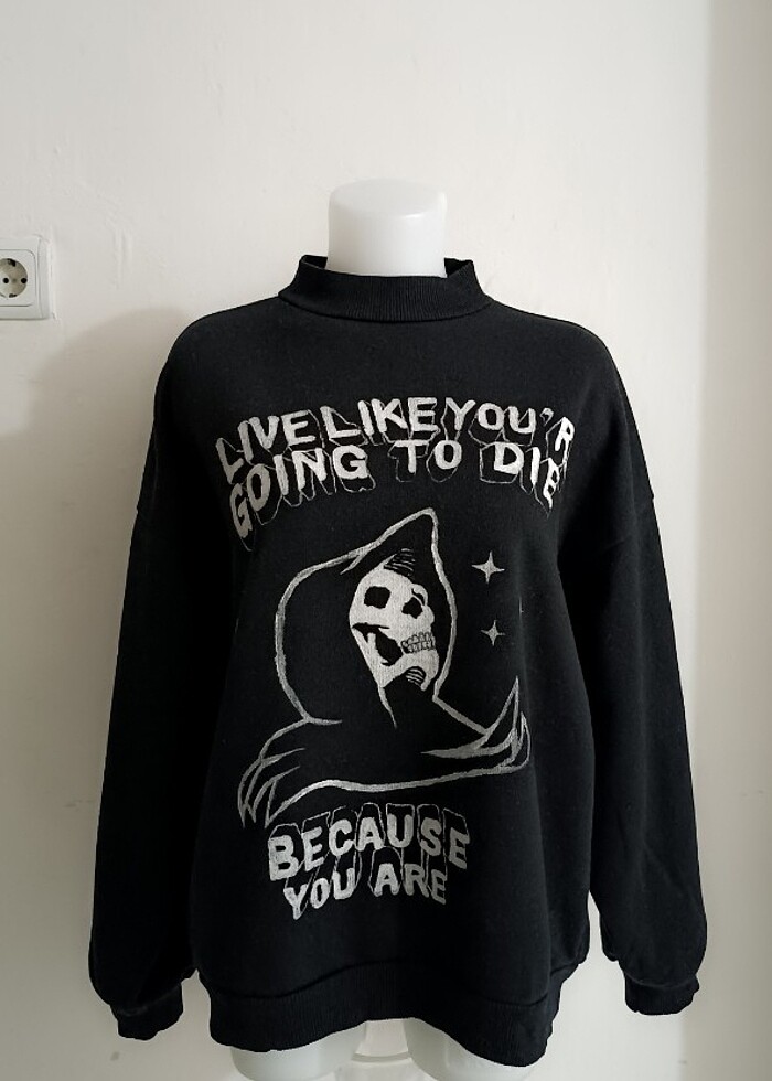 Gotik Punk Sweatshirt - Görsel 2