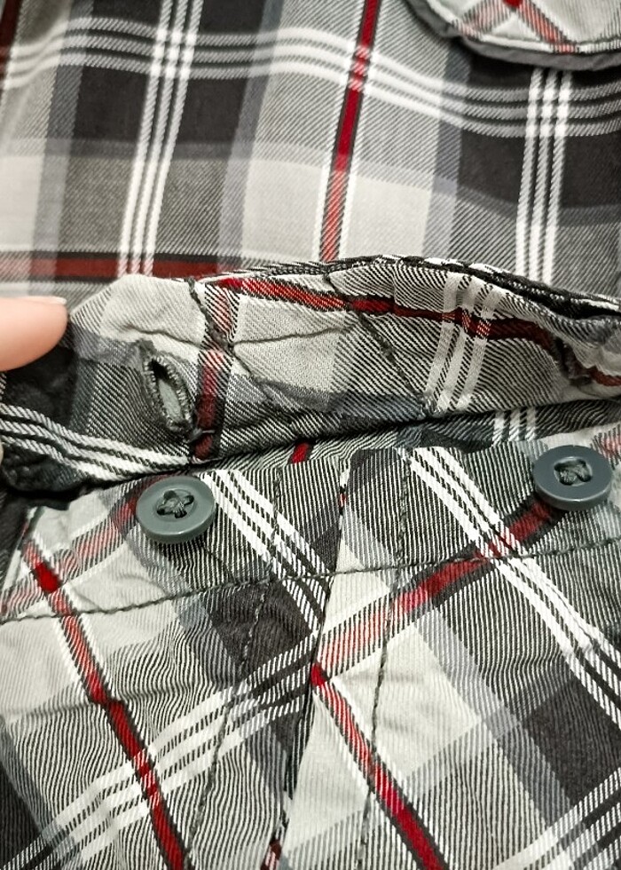 Erkek Vintage Ekoseli Gömlek - Görsel 3