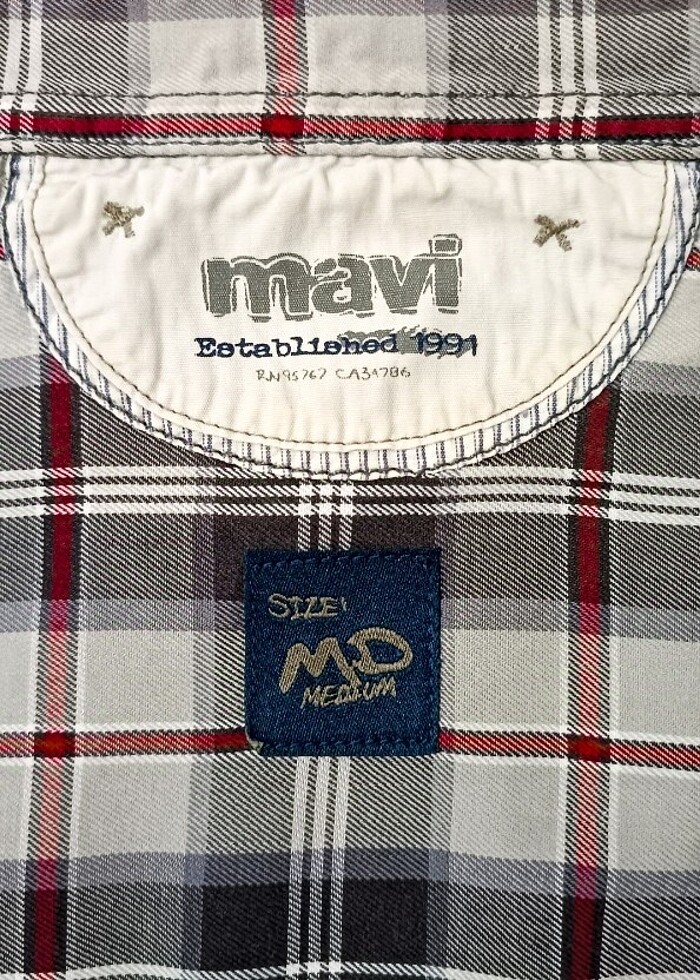 Erkek Vintage Ekoseli Gömlek - Görsel 5