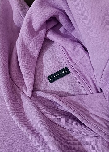 Kadın Crop Sweatshirt Fit Sportwear Lila - Görsel 5