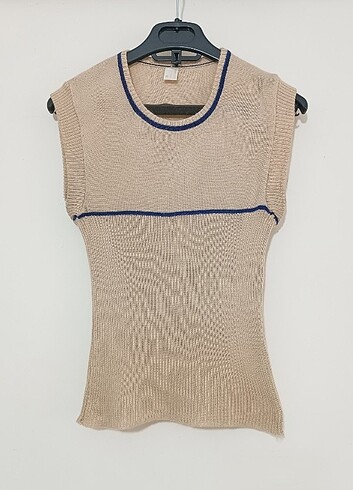 Y2K Bej Süveter - Görsel 3