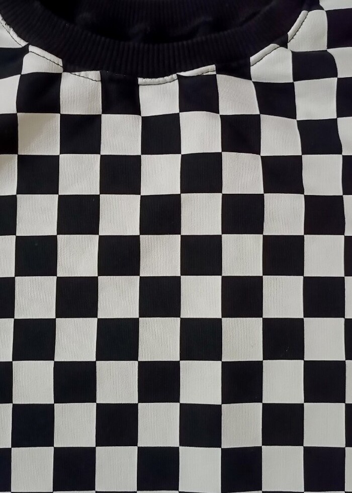 Damalı Sweatshirt  - Görsel 2