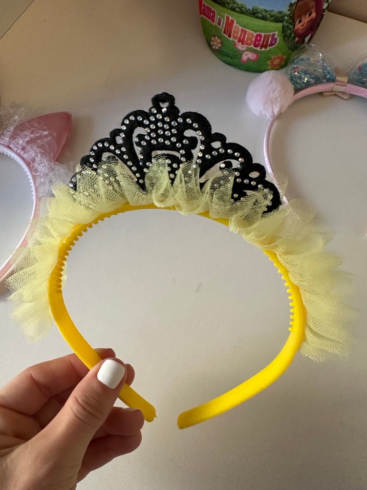 Çocuklar için Renkli Kurdeleli Saç Bantları - Görsel 3