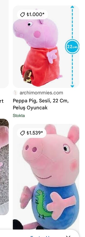 Peppa pig 32 cm peluş oyuncak - Görsel 7