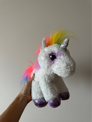 Diğer Aurora Rainbow Unicorn Flopsie Plush