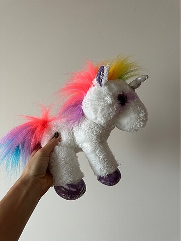 Aurora Rainbow Unicorn Flopsie Plush