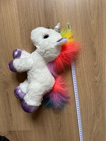 Aurora Rainbow Unicorn Flopsie Plush - Görsel 7