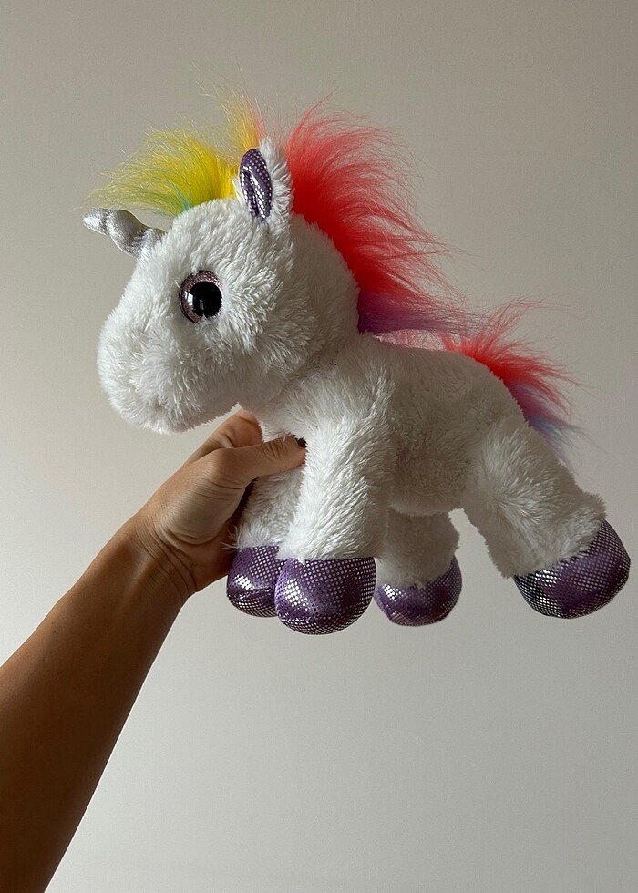Aurora Rainbow Unicorn Flopsie Plush - Görsel 3