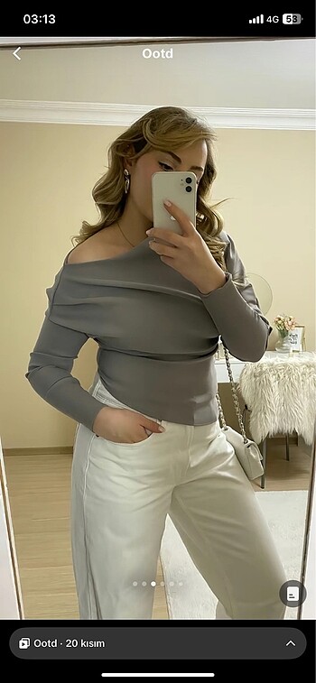 Zara asimetrik bluz