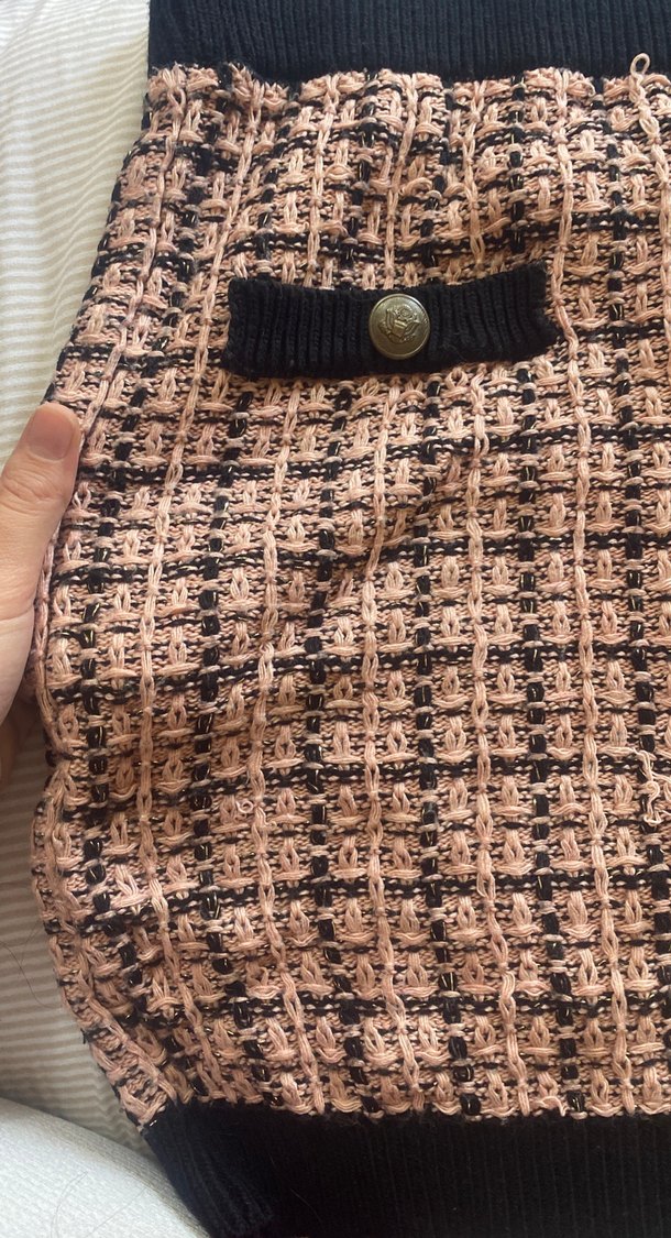 Kahverengi Triko Mini Etek - Görsel 3