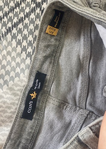 Gri Kadın Denim Pantolon Midi Boy - Görsel 4