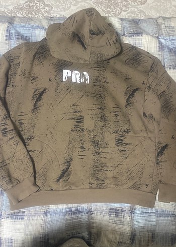 Erkek Kahverengi Baskılı Sweatshirt - Görsel 2