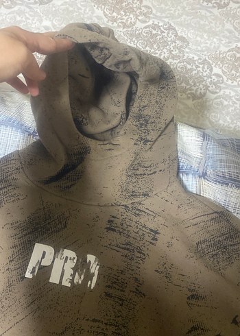 Erkek Kahverengi Baskılı Sweatshirt - Görsel 3