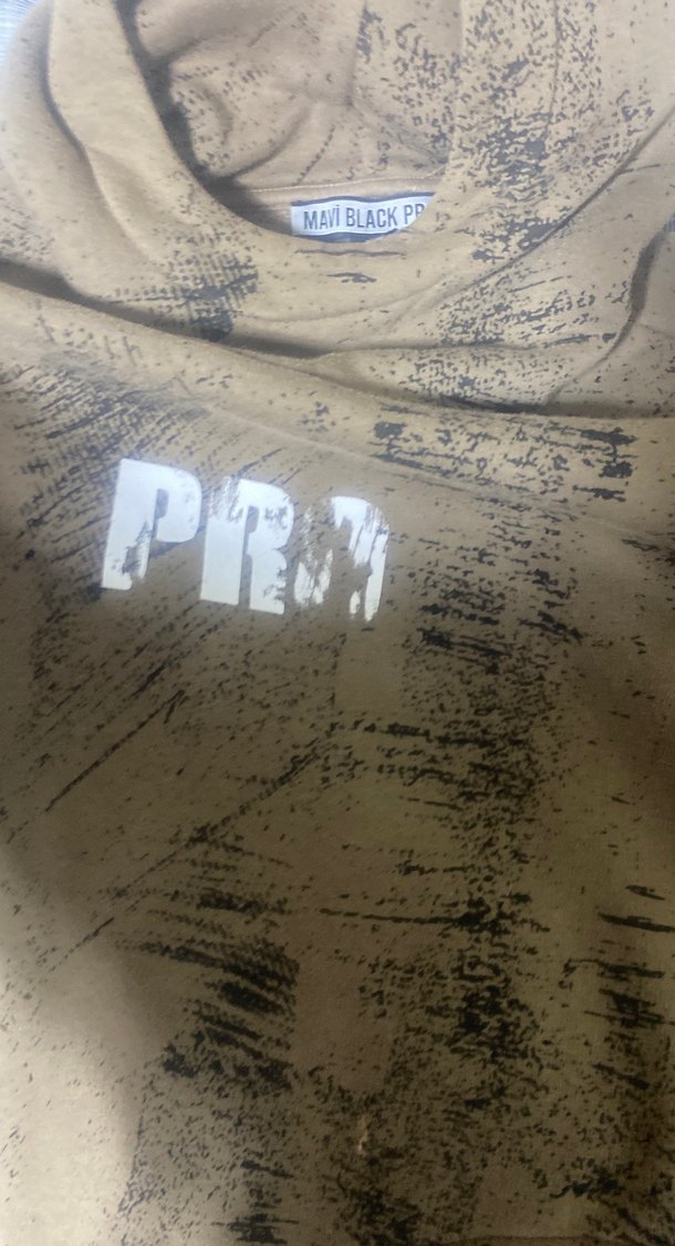 Erkek Kahverengi Baskılı Sweatshirt - Görsel 5