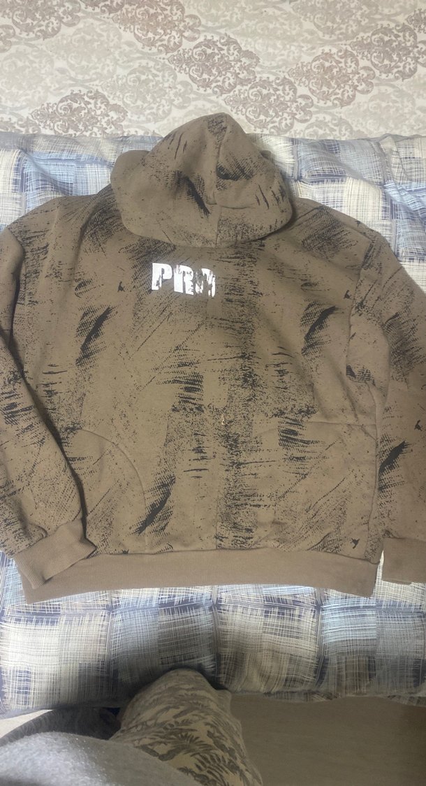 Erkek Kahverengi Baskılı Sweatshirt - Görsel 2