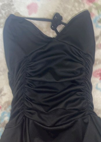 Siyah Gotik Midi Elbise - Görsel 3