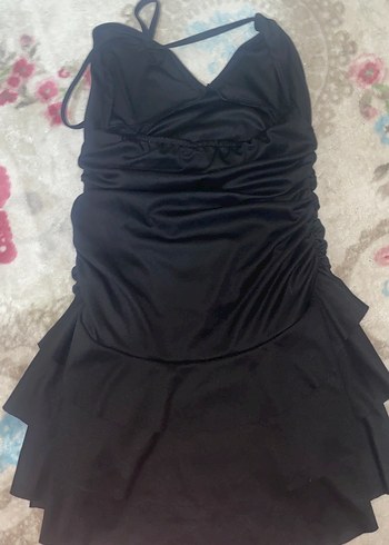 Siyah Gotik Midi Elbise - Görsel 5