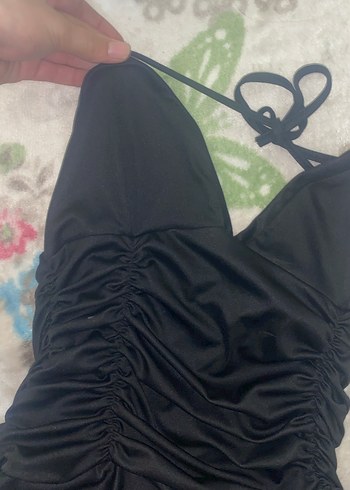 Siyah Gotik Midi Elbise - Görsel 4