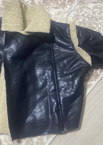 Kürklü Kahverengi Deri Kadın Ceket - Görsel 4