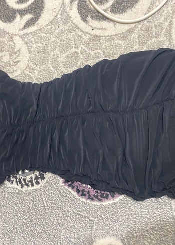 Siyah V Yakalı Midi Gotik Elbise - Görsel 3